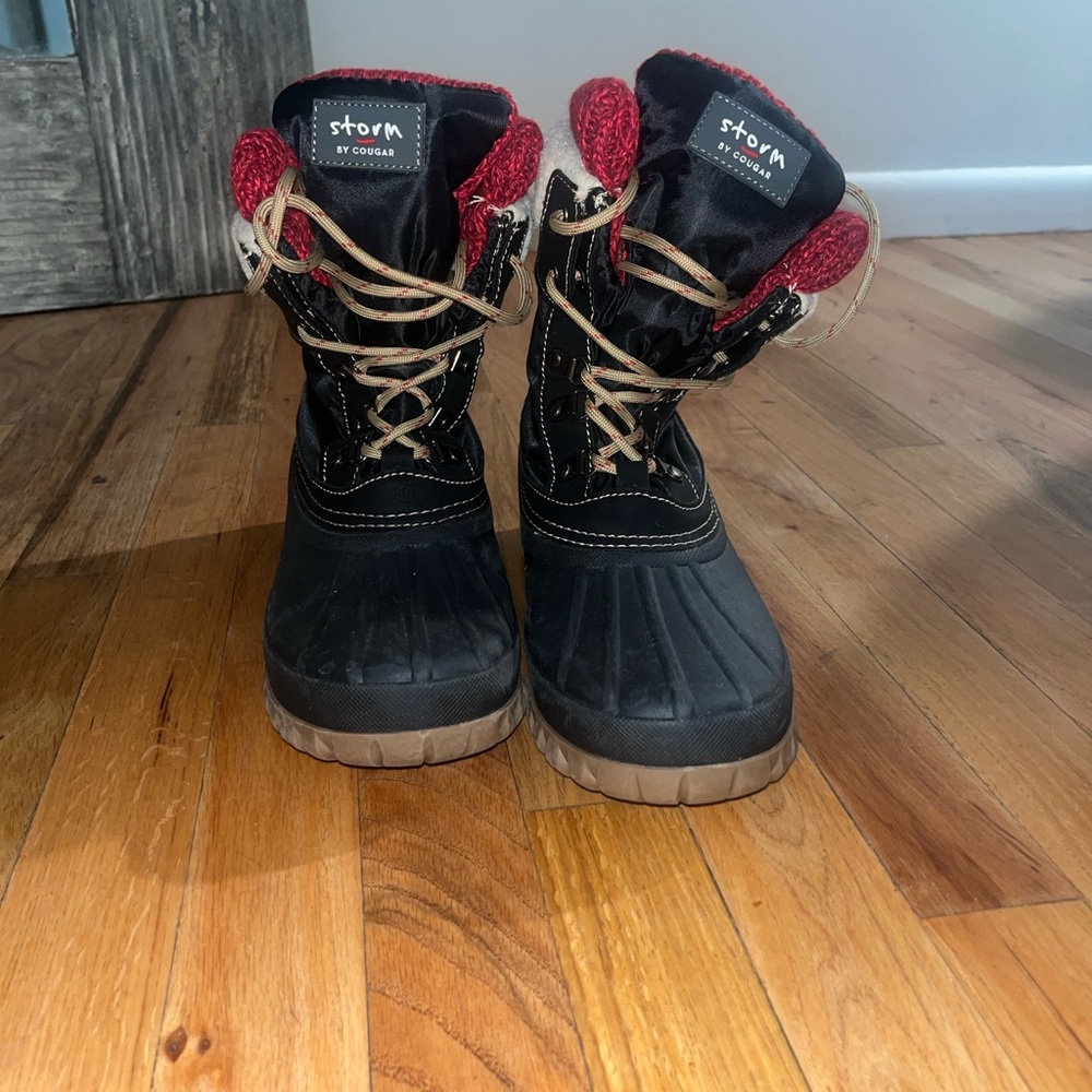 Cougar Storm Black and Red Boots - Picture 4 of 4